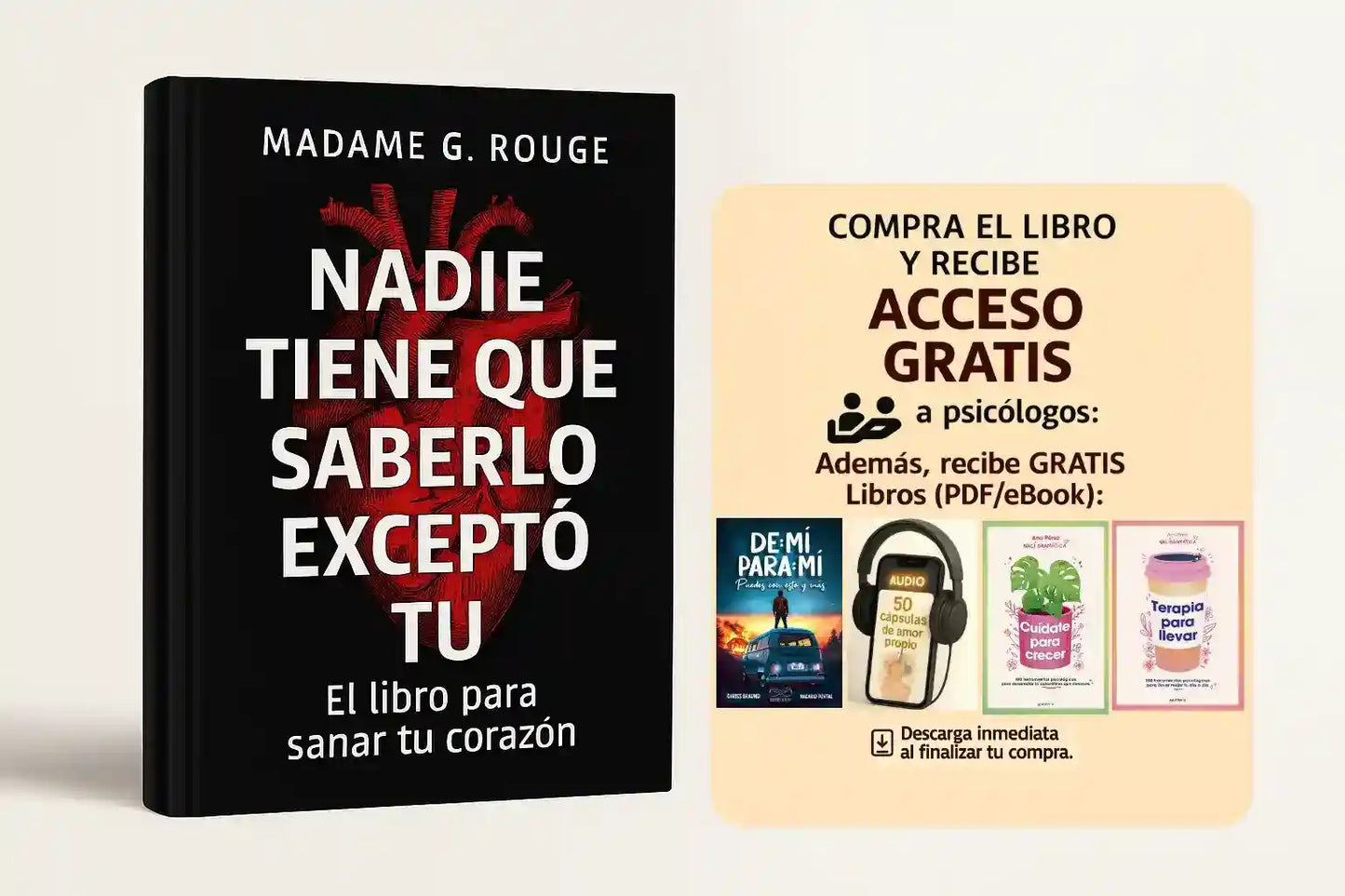 Nadie Tiene Que Saberlo E-book + Bono: Sesiones con Psicólogos